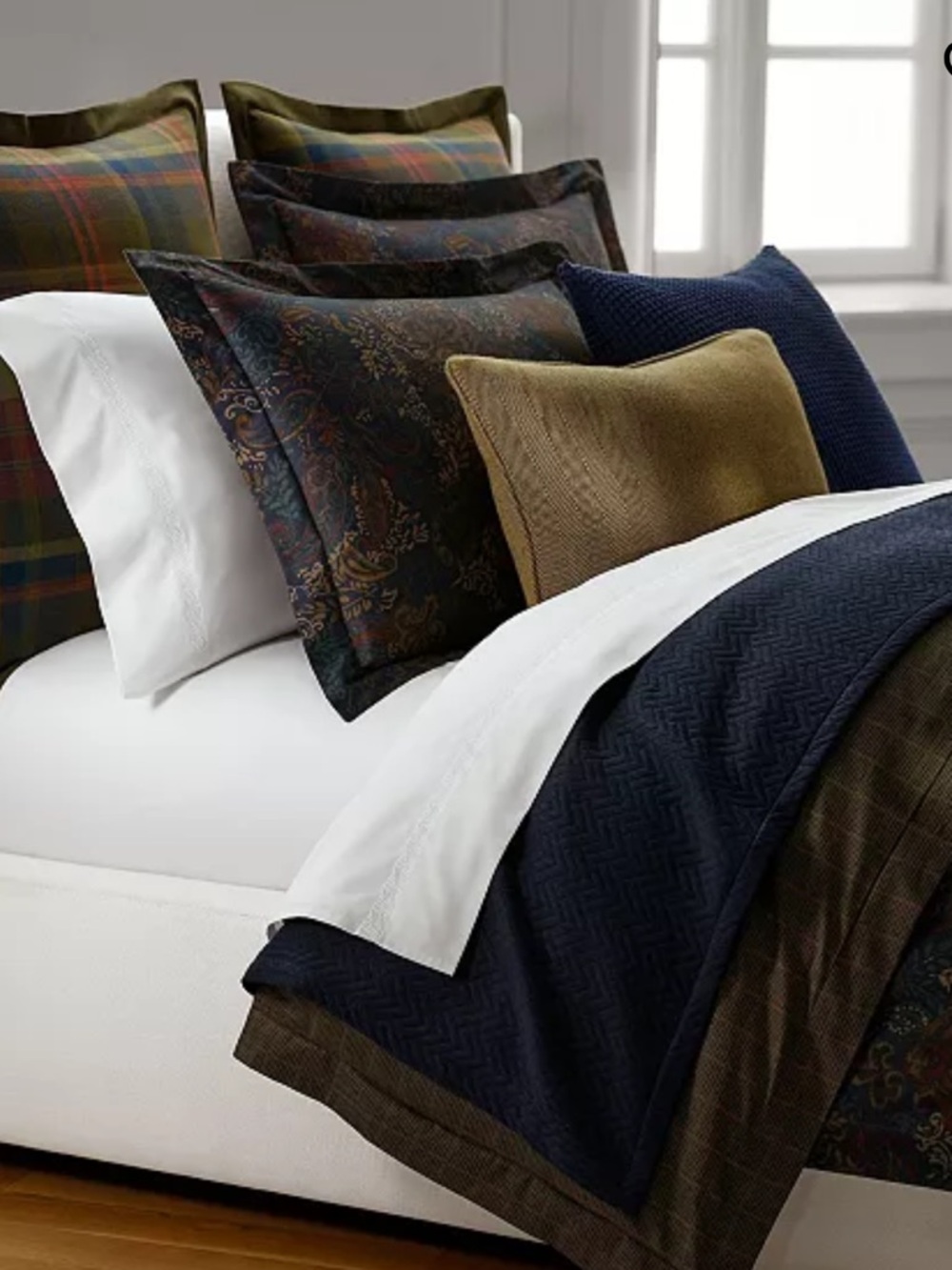 NWT Lauren Ralph Lauren Henry Cotton Sateen Reversible 3 Piece Comforter Set - Picture 2 of 8